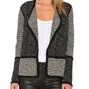 Vince Textured Drape Front Jacket